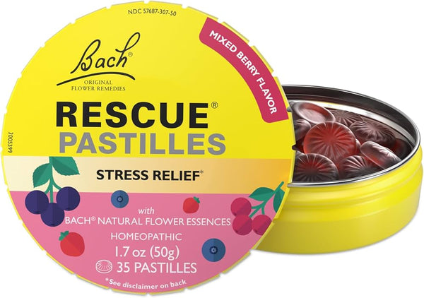 Rescue Remedy 35 Pastilles - Mixed Berry for Stress Relief - Bach