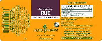 Rue (Ruta graveolens) 1oz Herbal Extract - Herb Pharm
