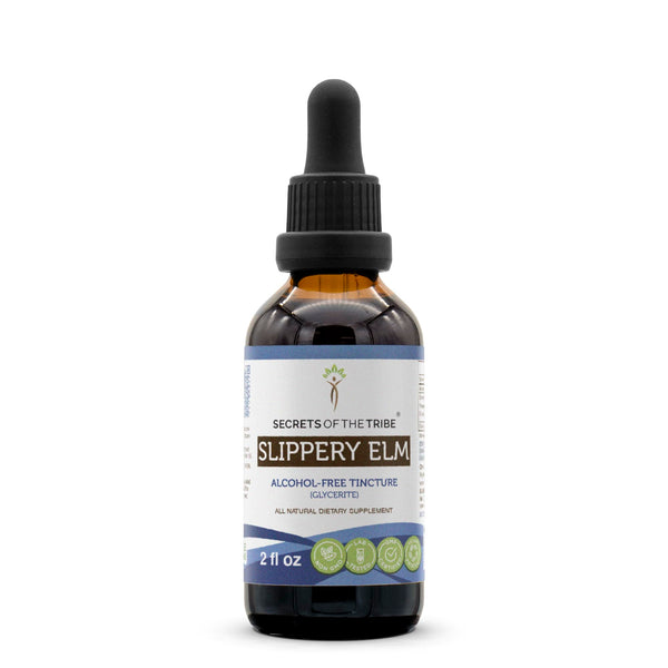 Slippery Elm 2oz Alcohol Free Herbal Extract - Secrets of the Tribe
