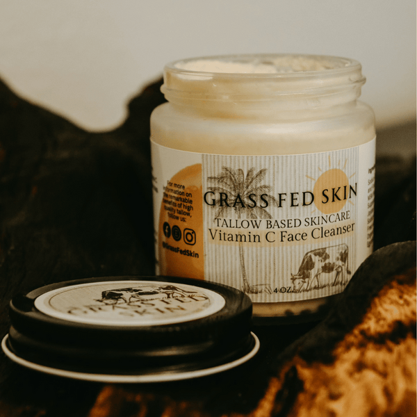 Vitamin C Face Cleanser - 100% Organic Grass Fed Tallow - Grass Fed Skin