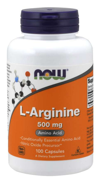 L-ARGININE 500 MG - 100 CAPSULES - NOW Foods