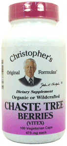 Chaste Tree Berries (Vitex) (Dr. Christopher) 100 Caps