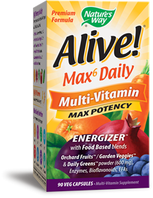 ALIVE W/IRON 90 Vcaps (NATURES WAY)