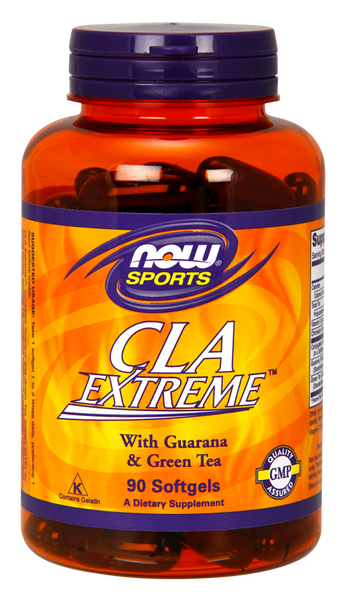 CLA EXTREME W/ GUARANA & GREEN TEA EXTRACT (NOW) 90 SGELS