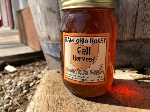 Raw Ohio Honey 22oz - Spring Harvest Glass Jar - Honeyrun Farm