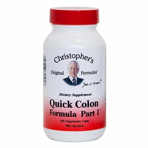 Dr. Christopher Quick Colon Formula Part 1, Vegetarian Caps, 100 ea
