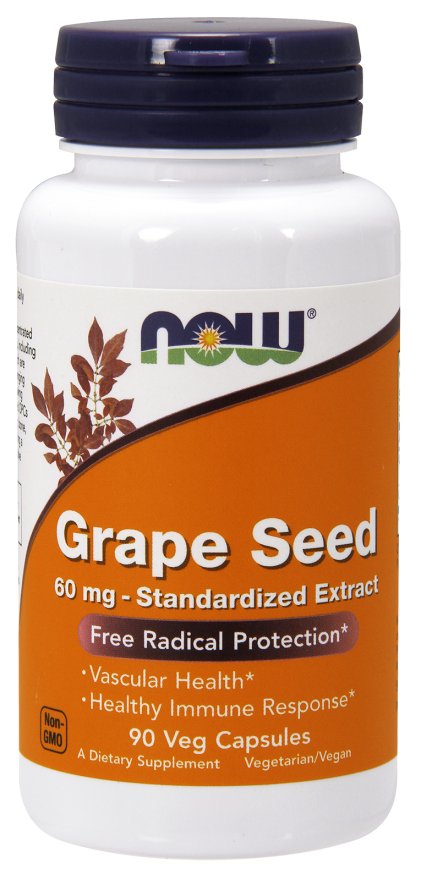Grape Seed Antioxidant 60mg (Now) 90 vCaps