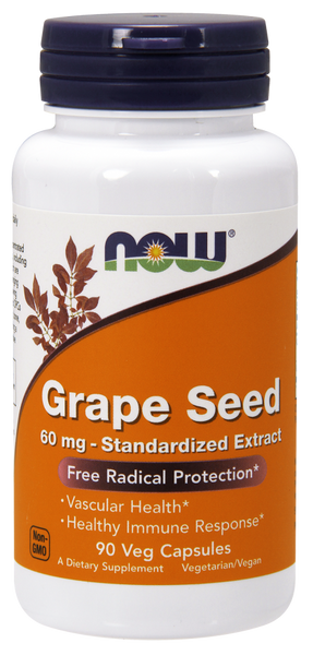 Grape Seed Antioxidant 60mg (Now) 90 vCaps