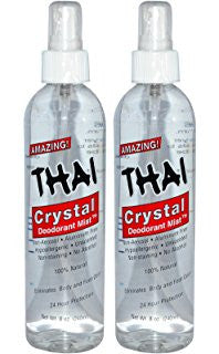 Thai Crystal Mist Spray Deodorant Large and Travel size