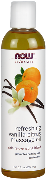 Vanilla Citrus Massage Oil 8oz.
