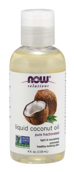 LIQUID COCONUT OIL 4 OZ (NOW)
