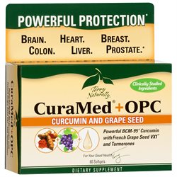 CURAMED OPC CURCUMIN AND GRAPE SEED 60 softg