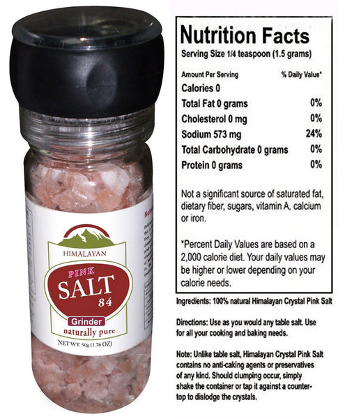Himalayan Pink Salt 84 - Grinder