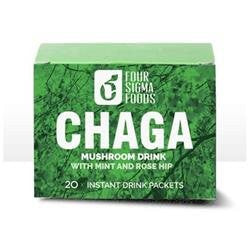 Chaga Herbal Mushroom Tea  Superfood Drink Mix W/Rose Hips (12 tea bag ct)