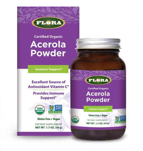 ORGANIC ACEROLA POWDER 1.7 OZ (FLORA)