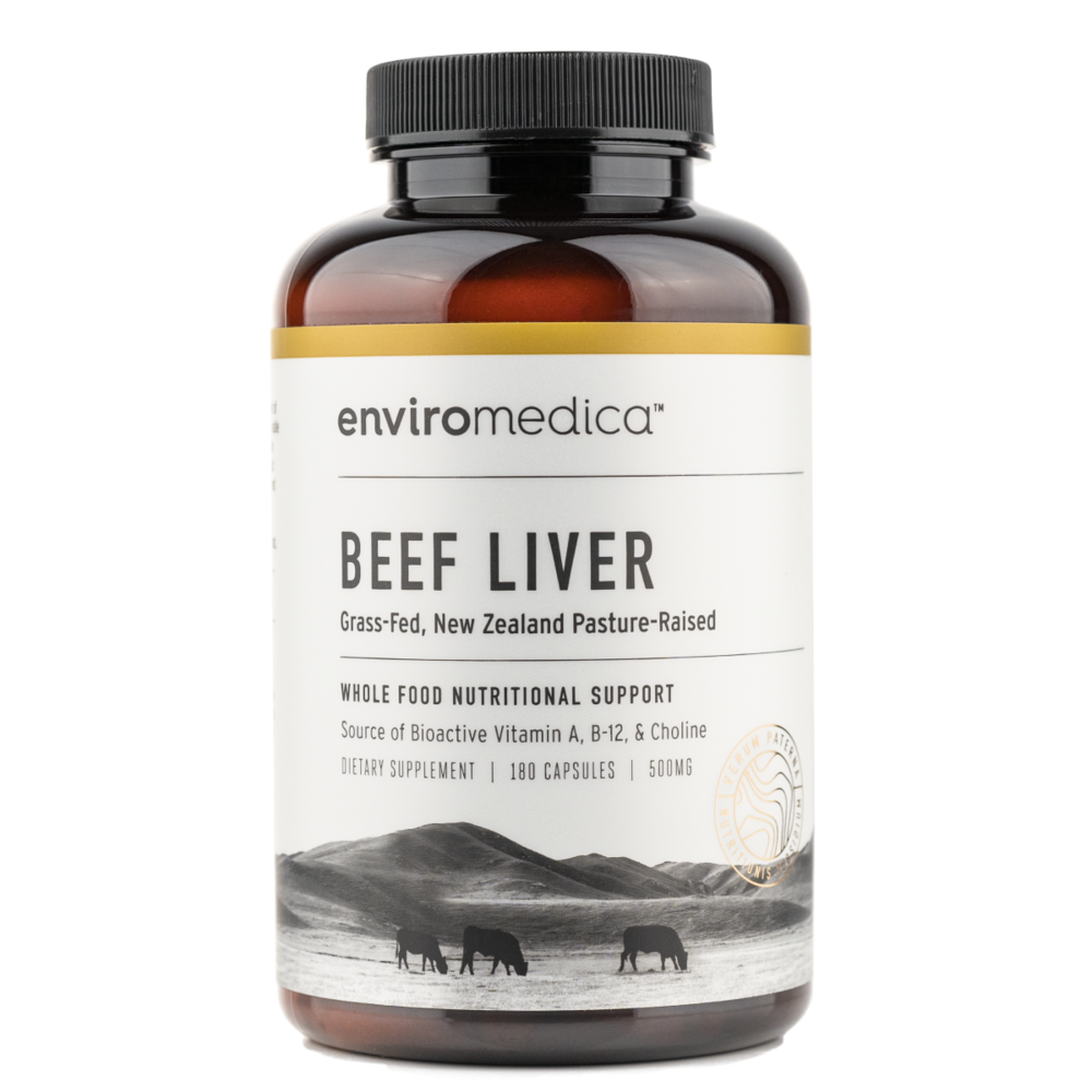 Pastured Beef Liver 180 capsules - Enviromedica