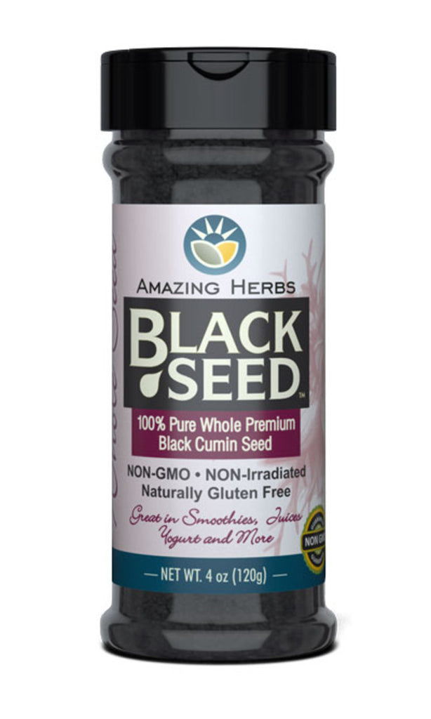 Whole Organic Black Seed - 4 oz 100% Pure Nigella Sativa - Amazing Herbs