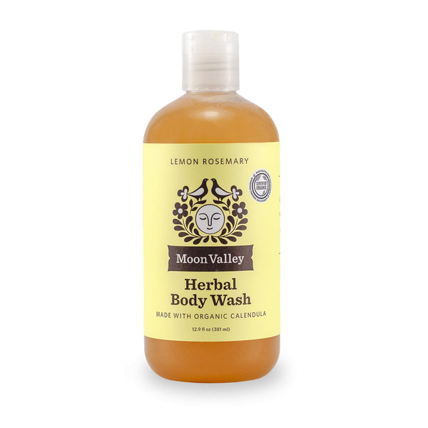 Herbal Body Wash 13 fl oz - Lemon Rosemary with Calendula - Moon Valley Organics