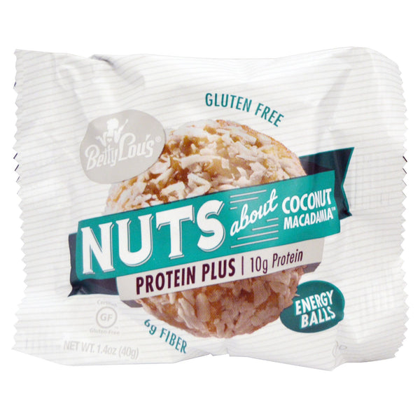 Coconut Macadamia Nut Balls - Gluten Free Snack - (Betty Lous)