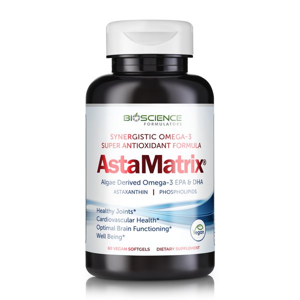 AstaMatrix 60 softgels - Synergistic Omega-3 Super Antioxidant Formula - Bioscience Formulas