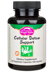 Cellular Detox Support - 500mg 100 Vegetarian Capsules - Dragon Herbs