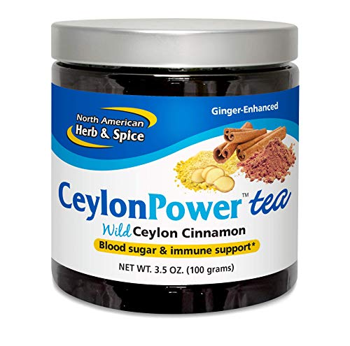 Ceylon Power Tea 3.5 oz powder - Blood sugar & Immune Support - North American Herb & Spice