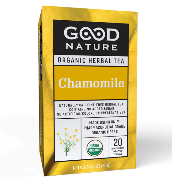 Chamomile Tea 20 bag 20 grams - Certified Organic Macedonian Chamomile - Good Nature Tea