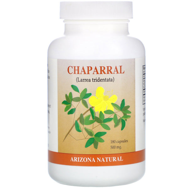 Chaparral (Larrea tridentata) - 500mg 180 Capsules - Arizona Natural