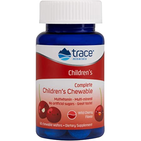 Children's Complete Multiple - 60 chewable Wild Cherry wafers - Trace Minerals