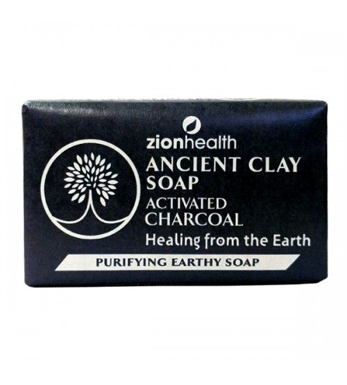 Ancient Clay Soap - Activated Charcoal 6 oz bar - Zion Health