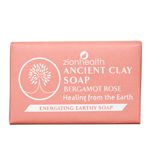 Ancient Clay Soap - Bergamot Rose 6 oz bar - Zion Health