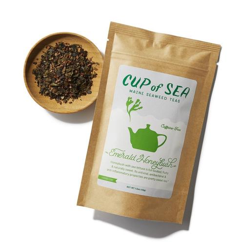 Cup of Sea - Emerald Honeybush - 1.5 oz loose leaf Seaweed Tea - Maine Coast