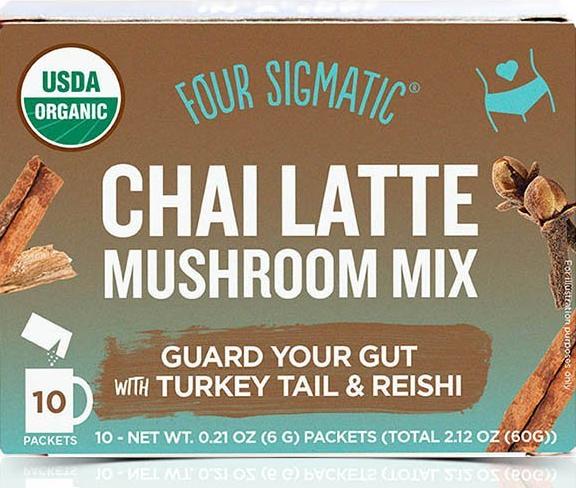 CHAI LATTE MUSHROOM MIX W/TURKEY TAIL & REISHI (FOUR SIGMA FOODS)