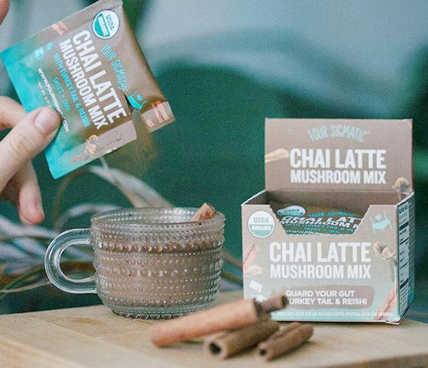 CHAI LATTE MUSHROOM MIX W/TURKEY TAIL & REISHI (FOUR SIGMA FOODS)