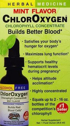 Chloroxygen - Mint Flavored/Alcohol Free (Herbs Etc) 1 oz