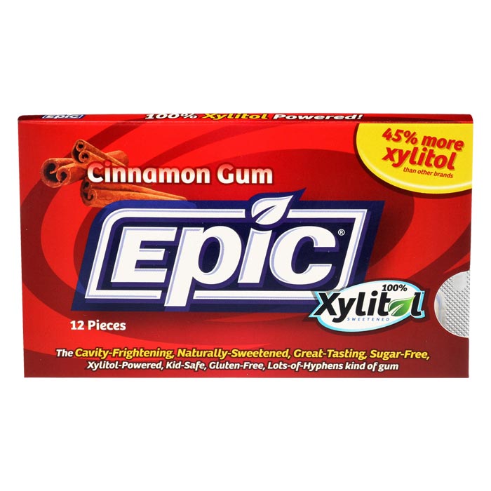 epic cinnamon gum sylitol