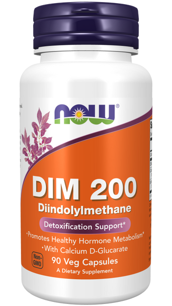 DIM 200 - Diindolylmethane 90 Vegan Capsules - NOW Foods