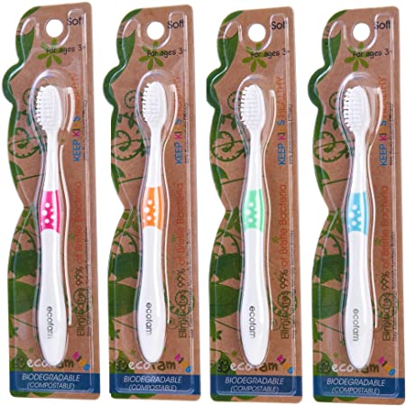 Silver Infused Biodegradable Toothbrush - Kids SOFT - Eco Fam