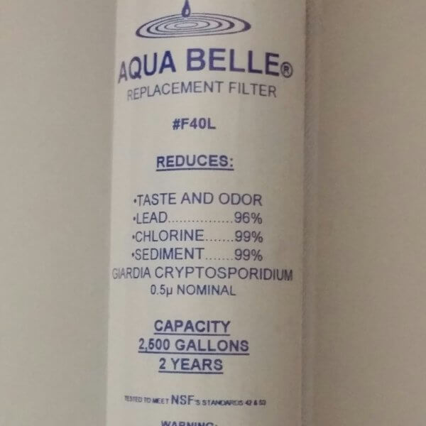 Replacement Filter (Aqua Belle)