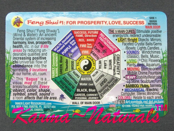 Feng Shui Prosperity Love Success Wallet Card