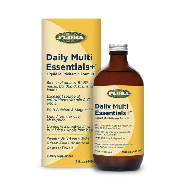 Daily Multi Essentials+ 15 oz Liquid Multivitamin Formula - Flora Health