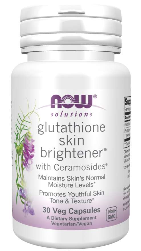 Glutathione Skin Brightener with Ceramosides 30 vegan capsules - NOW Foods