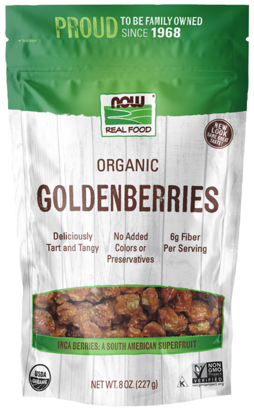 Goldenberries Certified Organic 8 oz - NOW Foods