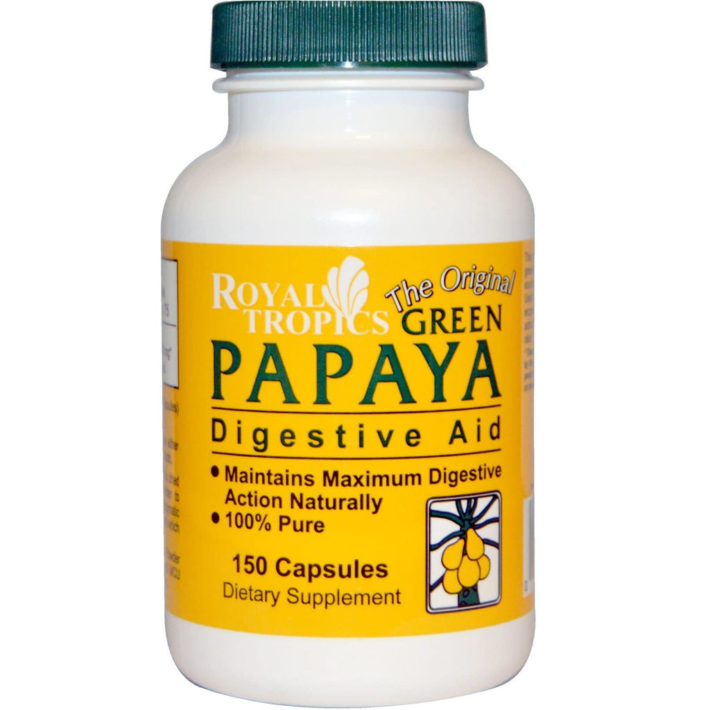 Green Papaya 75 capsules - Digestive Aid - Royal Tropics