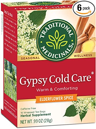 GYPSY COLD CARE TEA ELDERFLOWER SPICE 28G