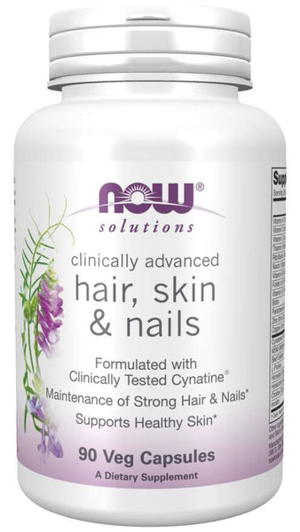Hair, Skin & Nails - Clinically Advanced 90 Vegetarian capsules - NOW Foods