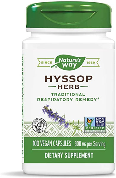 Hyssop Herb - 100 Vegan Capsules - Nature's Way