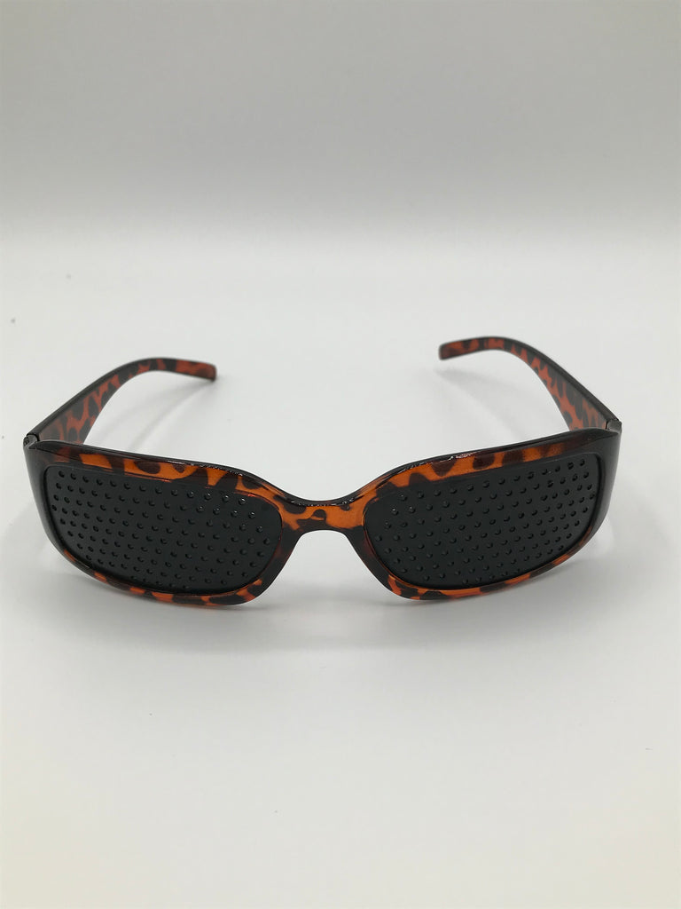 pinhole vision training glasses leopard front