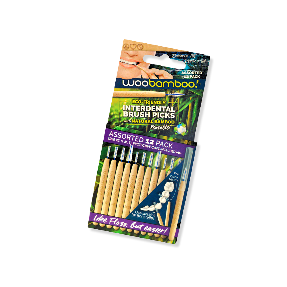 Interdental Brush Picks 12pc - When Floss Is Not Enough! - Woobamboo!