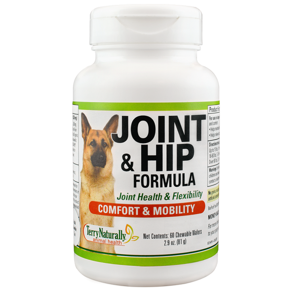 Joint and Hip Formula for Dogs - Comfort & Mobility 60 Chewable wafers - Terry Naturally